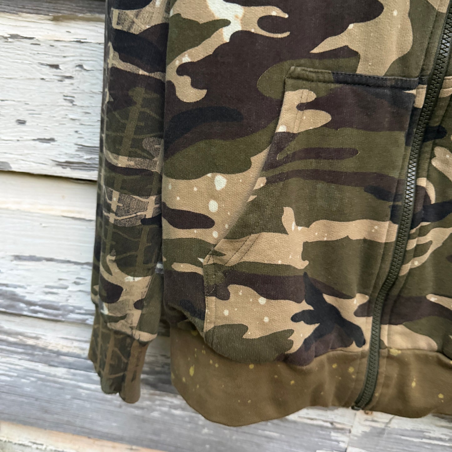Reworked Camo Zip Hoodie ~ Medium ~ 1 of 1