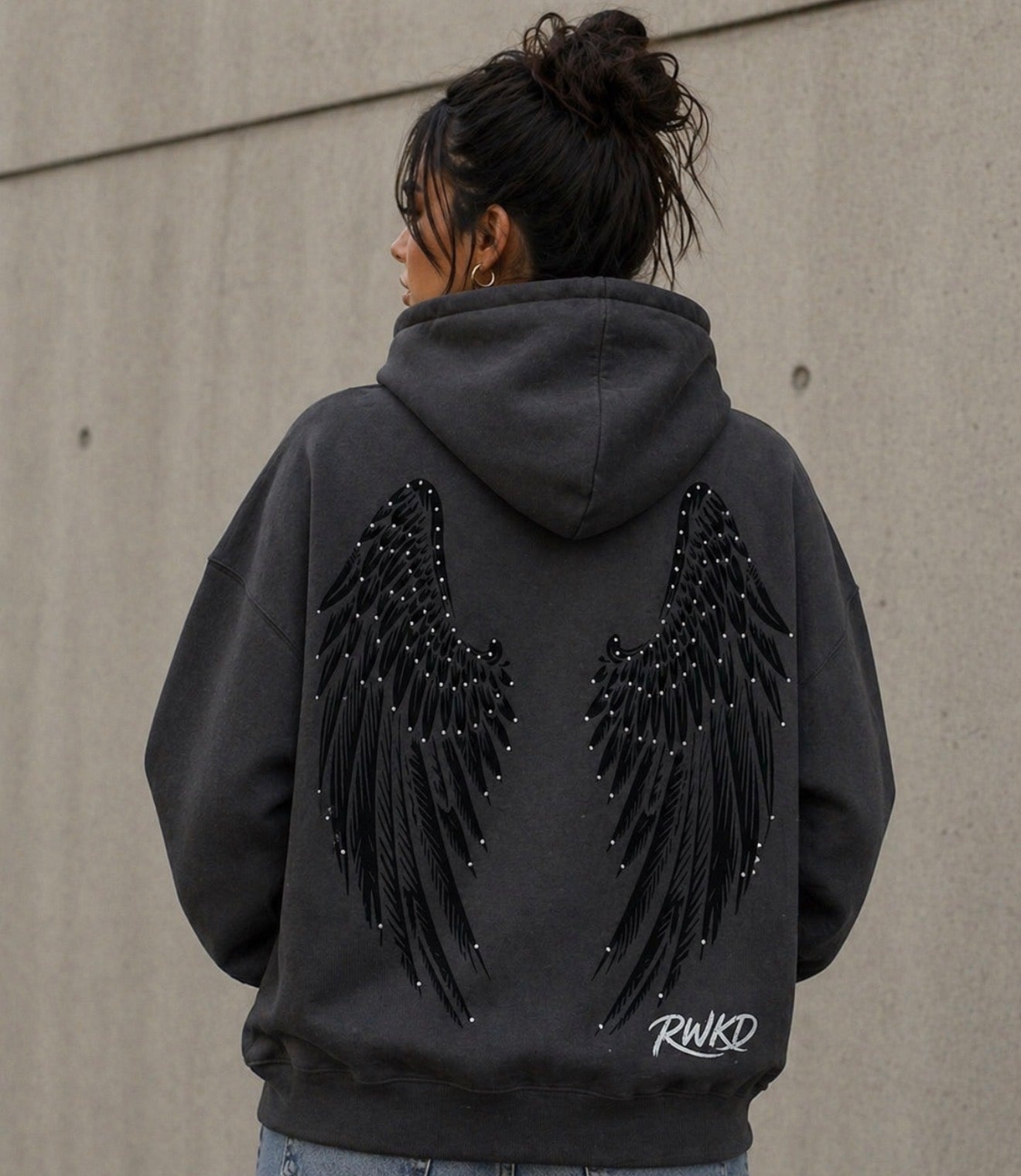 RWKD Women Boxy Fit Hoodie Wings 💎
