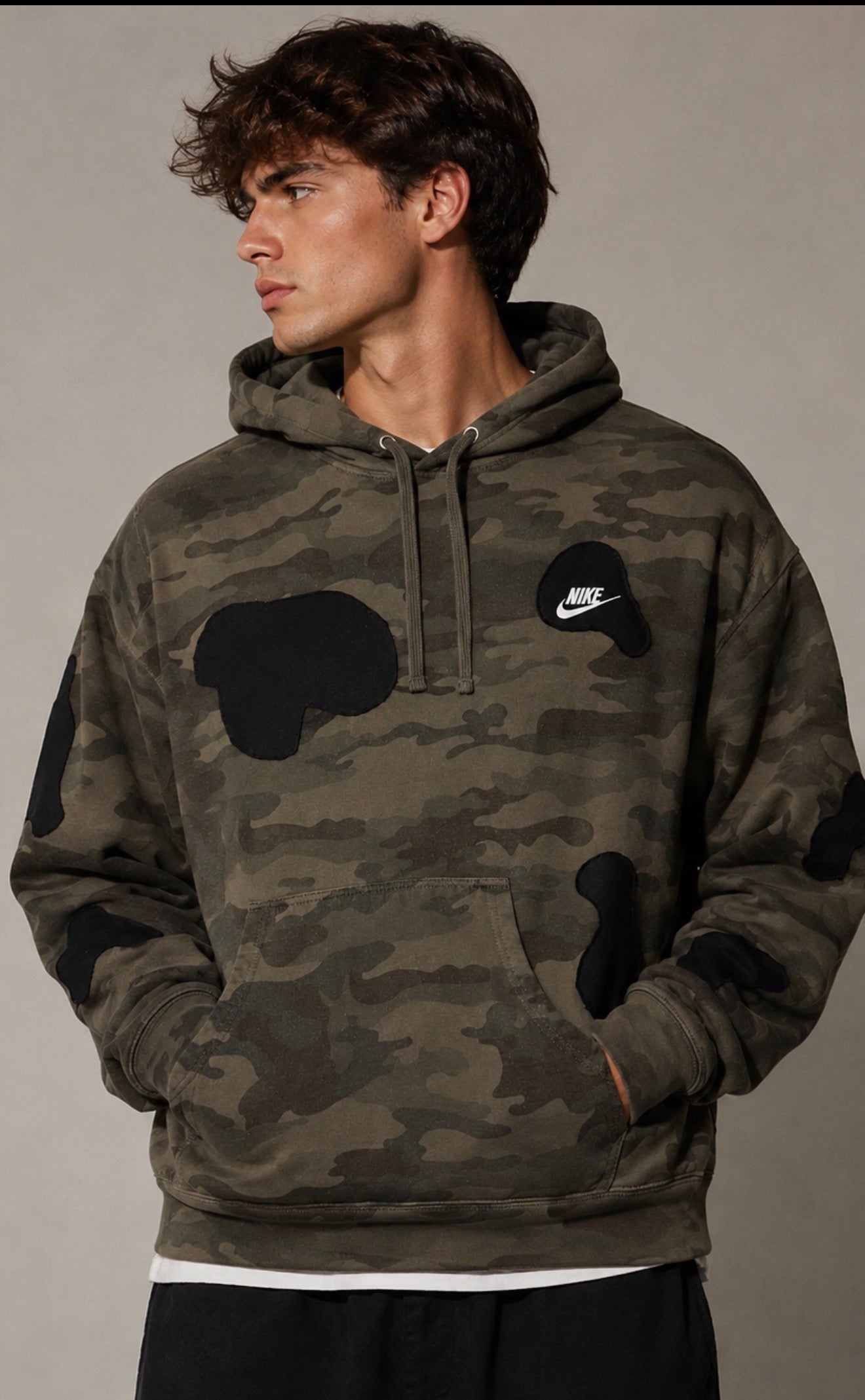 Reworked Camo Patch Hoodie
