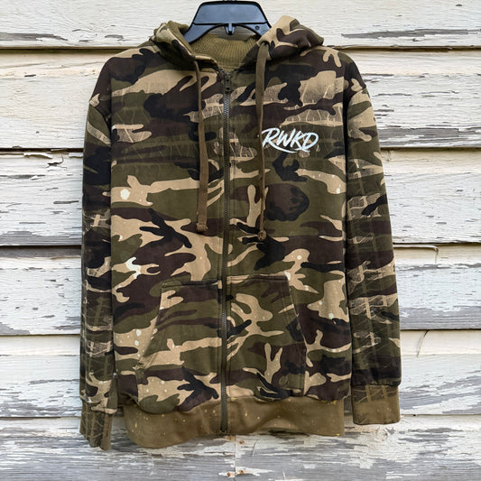 Reworked Camo Zip Hoodie ~ Medium ~ 1 of 1