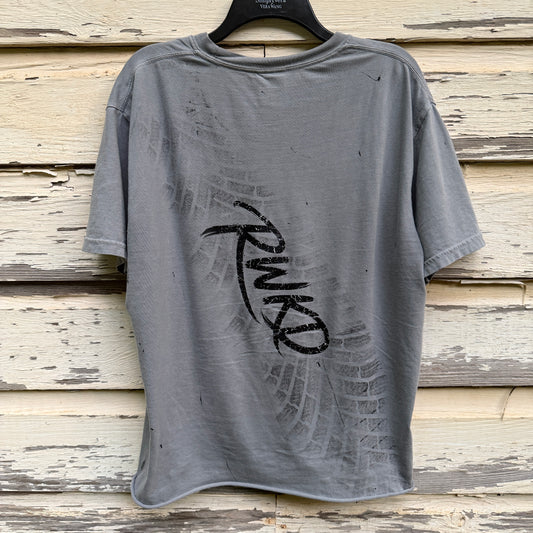 Reworked Crop Tee Gray ~ Large ~