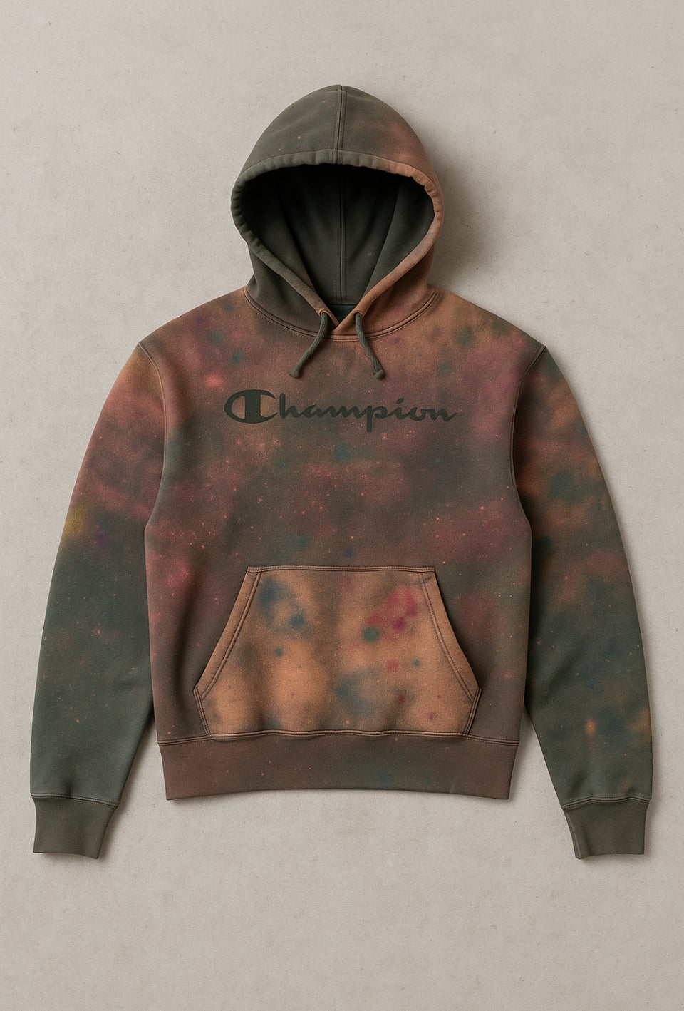 Custom 🔥 Champion Abstract Hoodie Size Medium