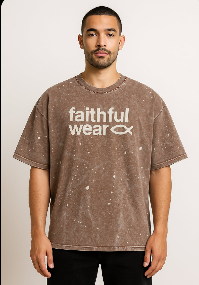 Custom Garment Dyed Oversized Fit Boxy Tee Medium