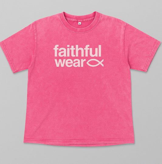 Unisex Christian Oversized T-Shirt – Custom Bleach Dyed Style