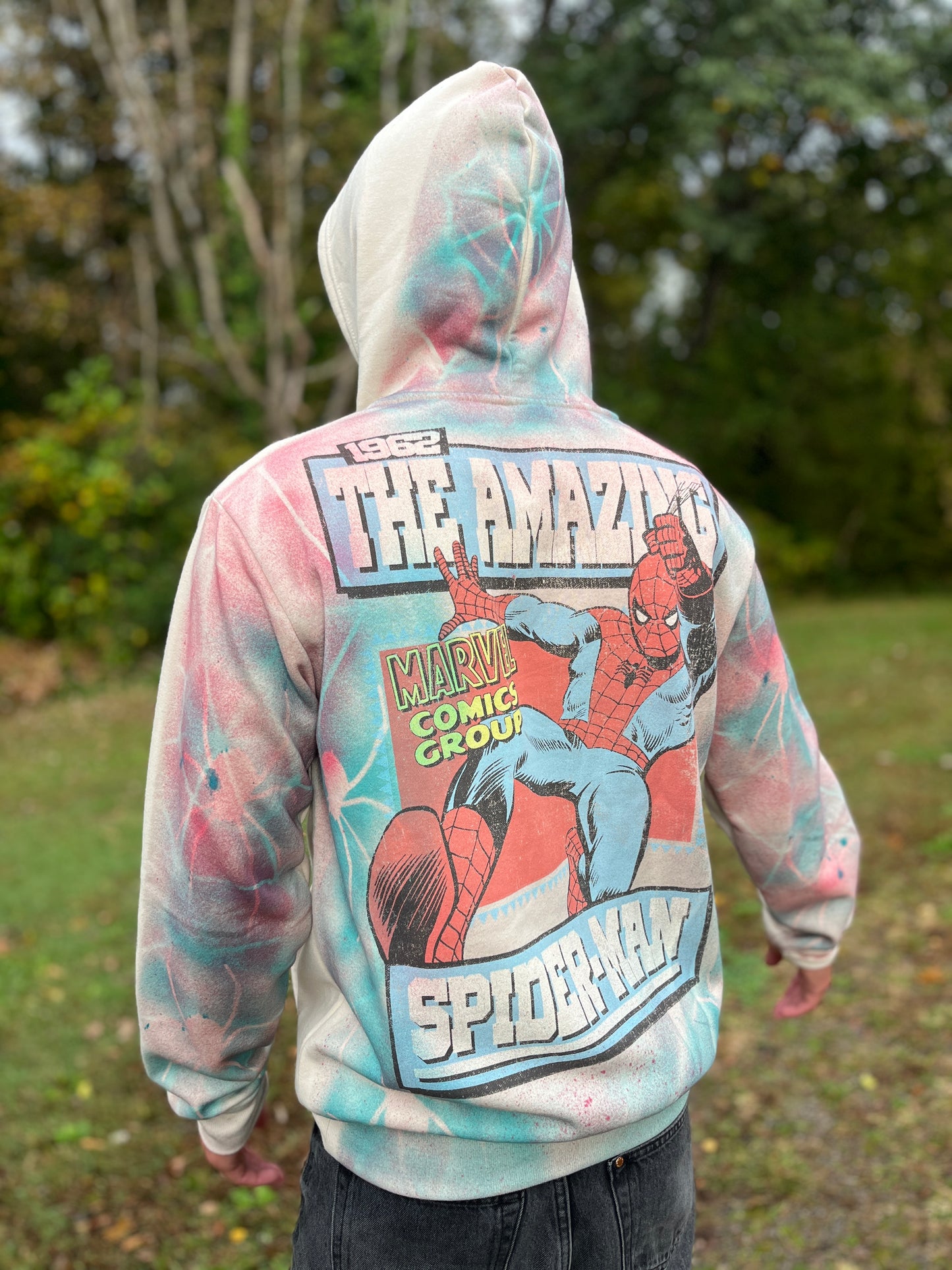 Custom Marvel 🕷️ Amazing Spiderman Hoodie Mens Medium
