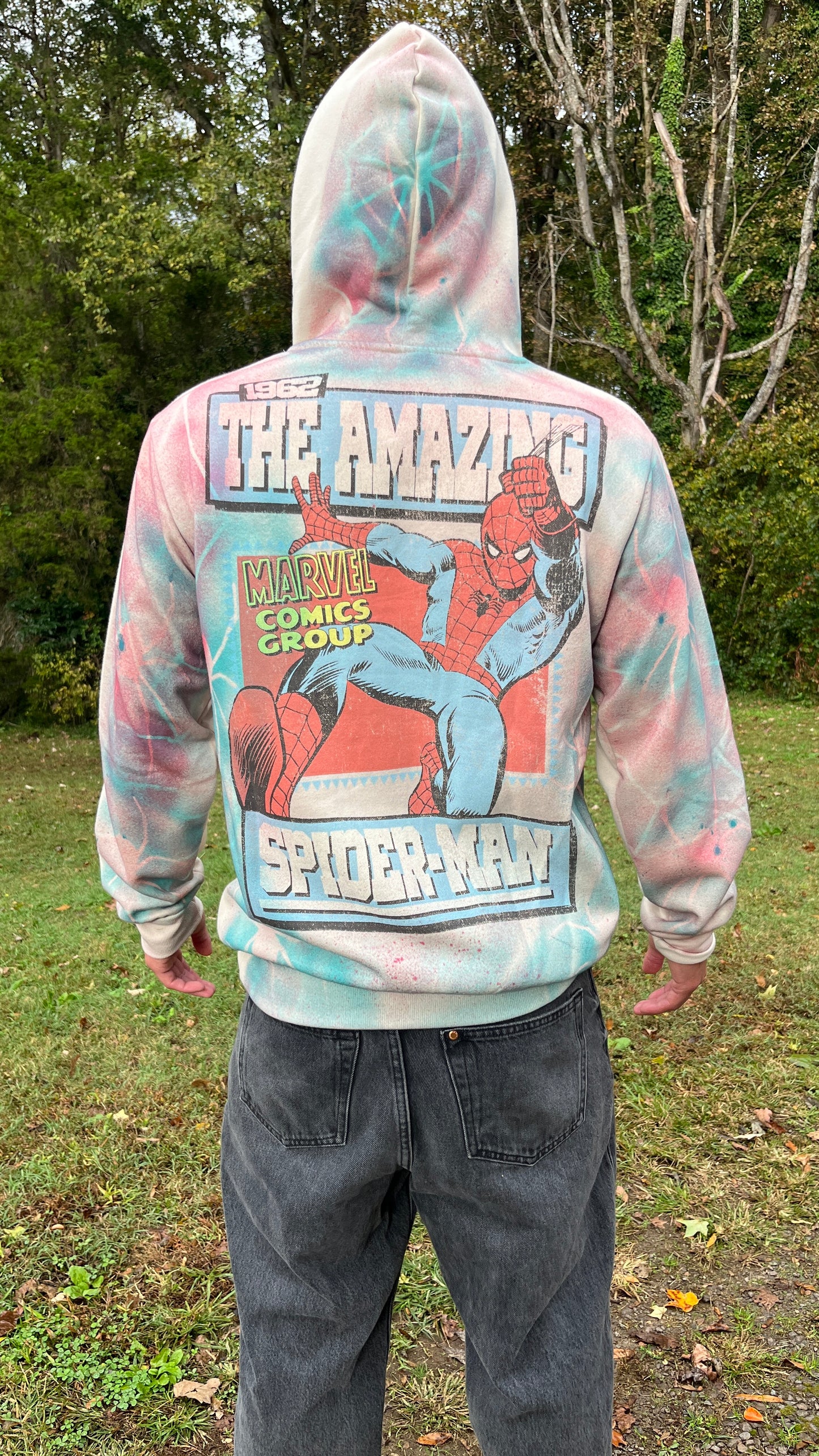Custom Marvel 🕷️ Amazing Spiderman Hoodie Mens Medium