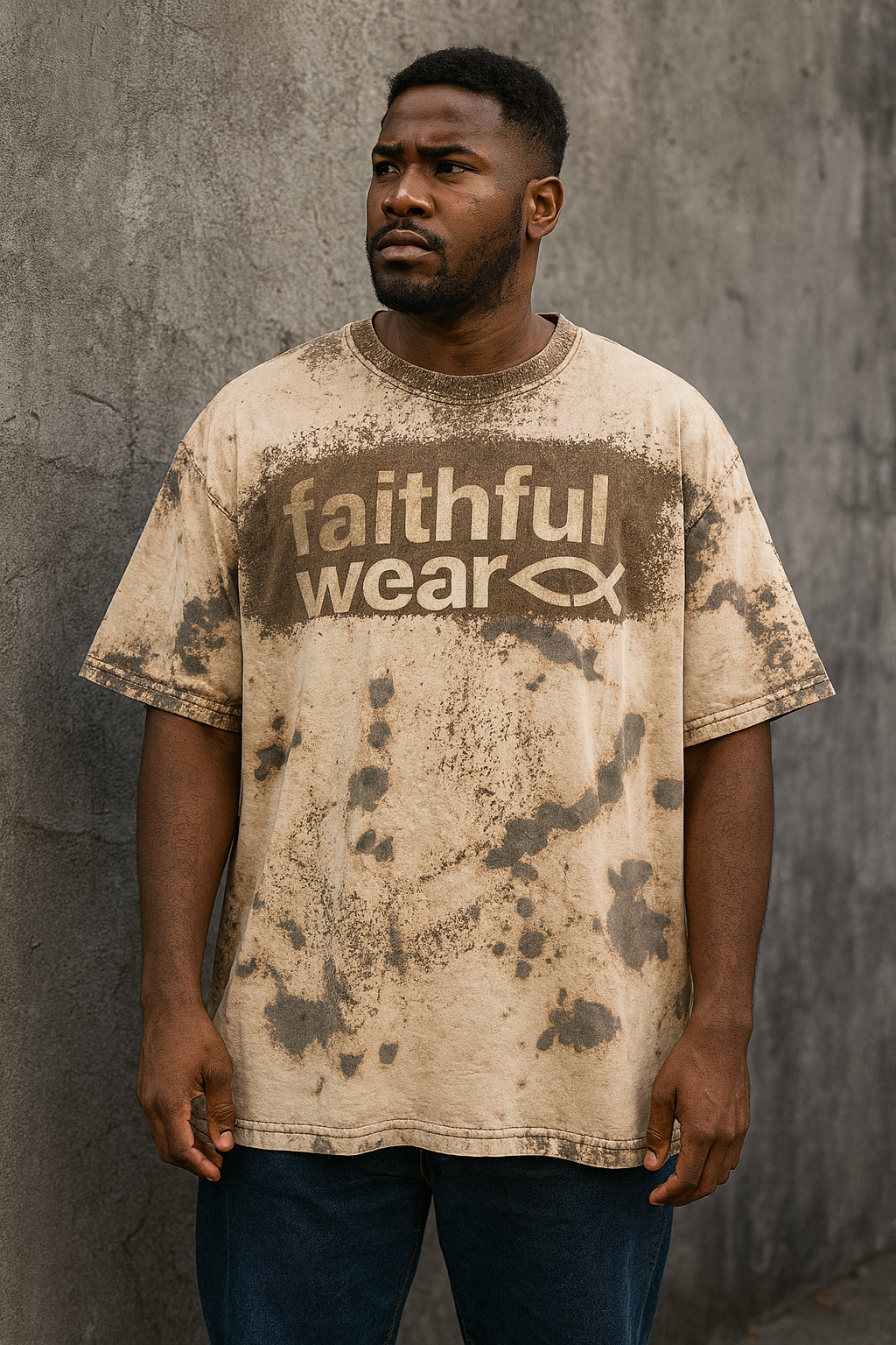 Custom Oversized Boxy Fit Tee Large