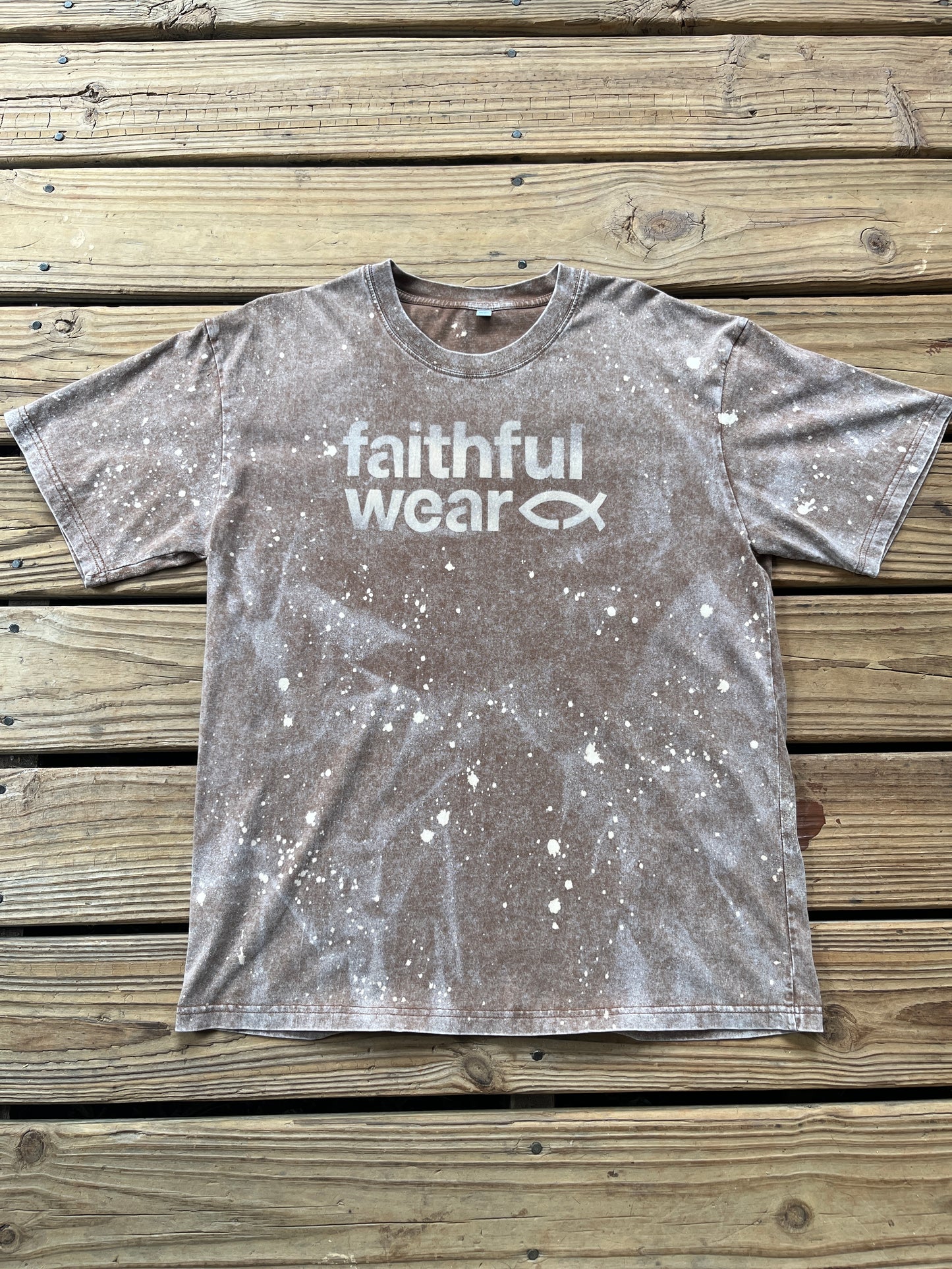 Custom Garment Dyed Oversized Fit Boxy Tee Medium